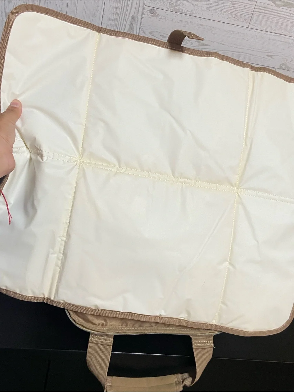 Ergobaby Beige Diaper Backpack Baby Bag, Multi Pocket Travel Bag